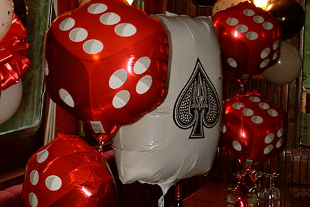 to themed balloons . . .