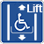 Disabled lift logo