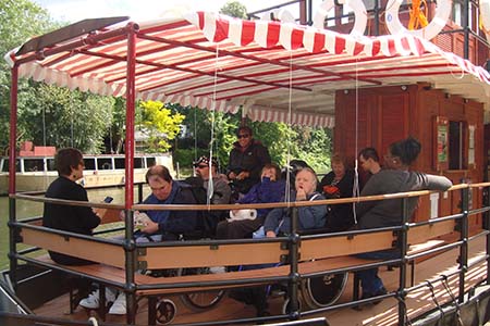 Disabled customers on The Lucy Fisher boat trip